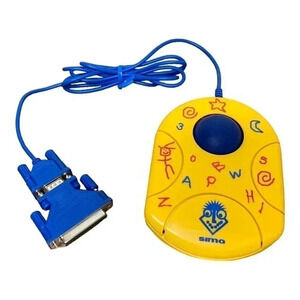 Vintage Sima PC Pals Easy Roller Computer Trackball Mouse IBM Microsoft Windows